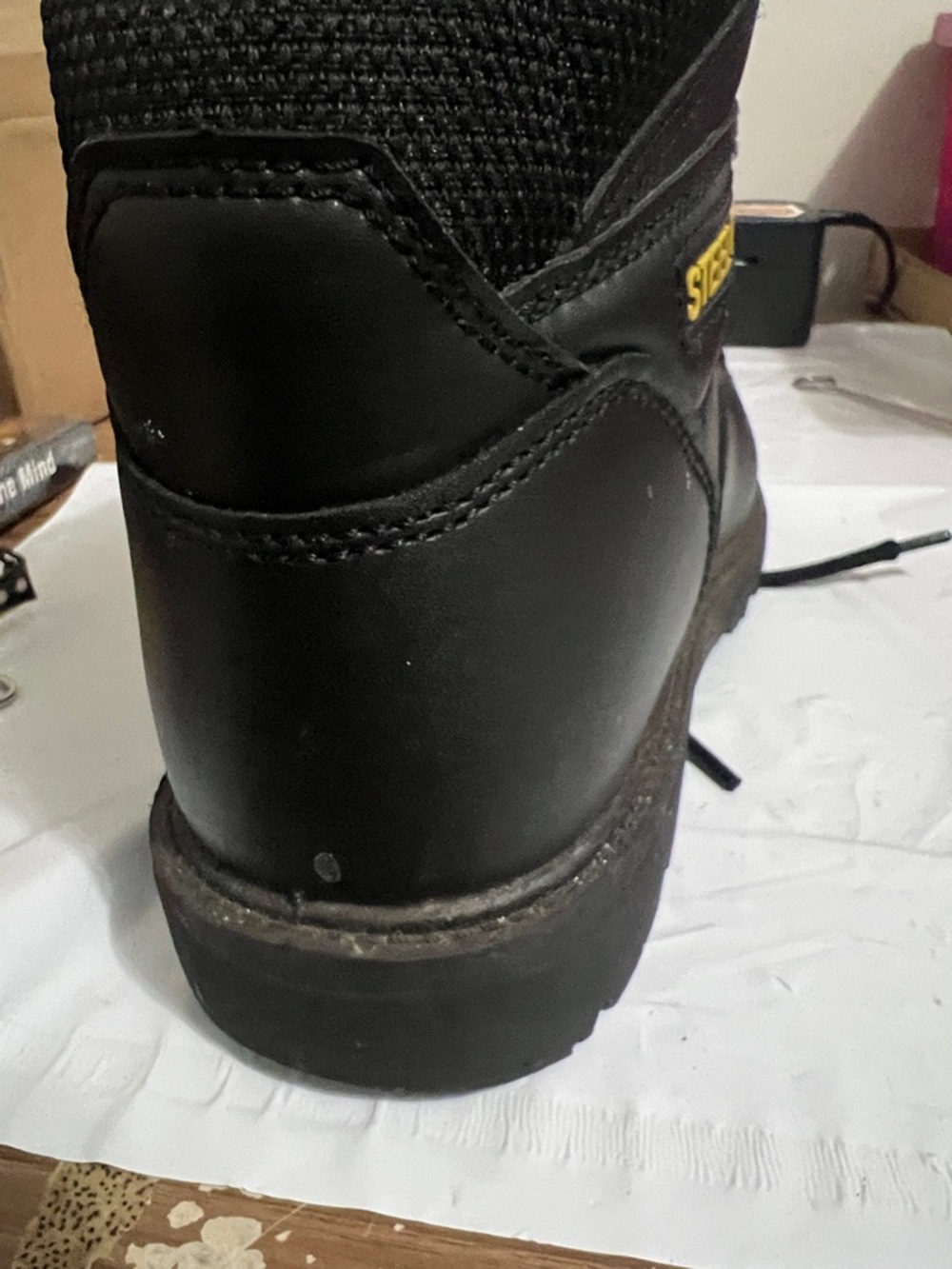 Brahma Steel Toe Black Work Boot Men’s 10 W - Picture 5 of 7